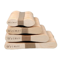 Bâtonnets de sucettes glacées extra longs et larges en bois colorés, portables, écologiques et jetables pour la crème glacée, durables et faciles à utiliser.