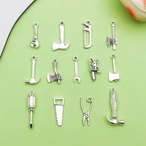 Pendentifs en alliage d'argent antique, formes variées, pour la fabrication de colliers, accessoires de bijoux DIY, alliage de zinc plaqué - Product Image 1