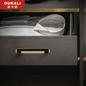 Oukali Modern Furniture Zink Schubladen griff für Schlafzimmer Badezimmer oder Wohnzimmer Kommode Gold Griffe & Kleider schrank Küchen schrank - Product Image 2