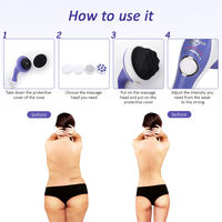 Masseur portatif électrique vibrant pour le corps, petit et portable, pour soulager les douleurs musculaires, du dos, du cou, des épaules et du corps entier
