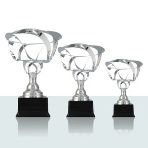 Coppa Individuale Astratta argento 35,5 cm - Product Image 1