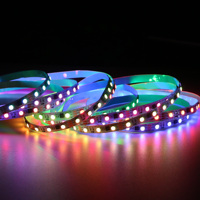 Bandes lumineuses RGB 5050, 60 LED/m, 12V, ruban flexible modulable pour voiture, magasin, hôtel, aire de jeux, camion, fond de scène