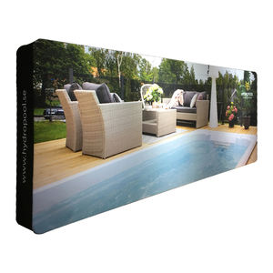 थोक 15ft foldable चरण स्क्रीन बैनर खिंचाव कपड़े 3D पृष्ठभूमि दीवार - Product Image 4