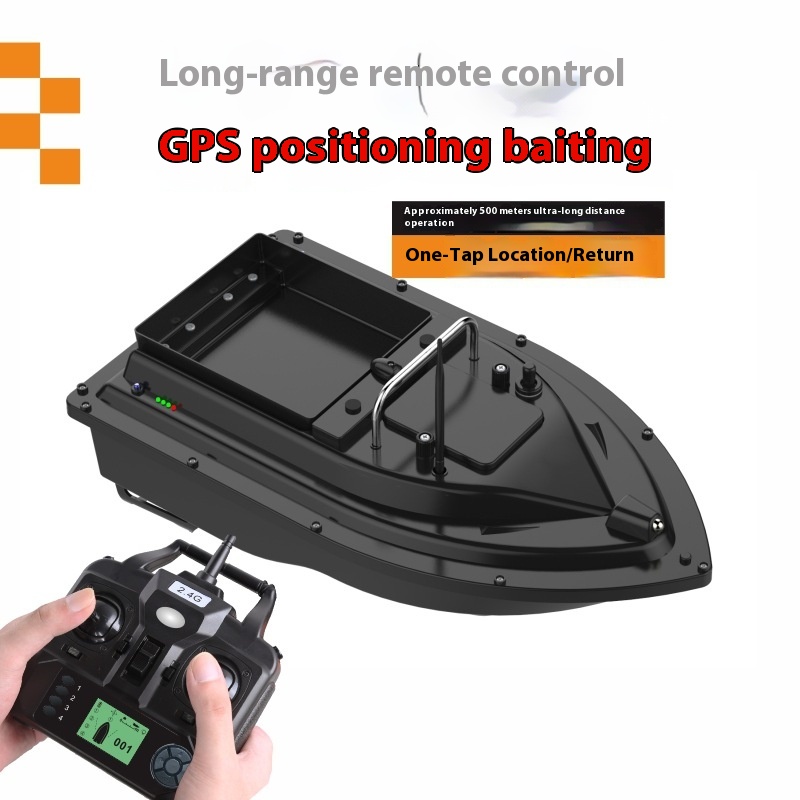Умная лодка с GPS-приманкой с функцией автоматического возврата, дальность действия 500 м и грузоподъемность 2 кг, включая Поворотный и рыболокатор
