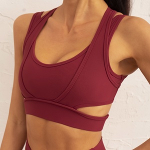 Pt Sports Nouveau design, sous-vêtements <span class=keywords><strong>de</strong></span> sport côtelés et ajourés, respirants, avec coutures en maille, shorts <span class=keywords><strong>de</strong></span> fitness, ensemble <span class=keywords><strong>de</strong></span> yoga, haut <span class=keywords><strong>de</strong></span> soutien-gorge - Product Image 4