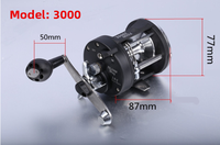 Moulinet de pêche à tambour 3000/4000 avec bobine métallique, frein centrifuge, moulinet de combat de haute qualité
