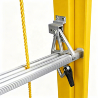 Échelle télescopique double isolée de 6 m (20 pi) avec système anti-chute et corde de sécurité jaune, certifiée EN 131, pour les professionnels du secteur électrique et des services publics – 13 ans d'expérience