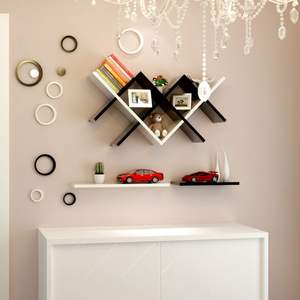 Decoración de Pared para el Hogar, Estantes <span class=keywords><strong>Flotantes</strong></span> de Pared con Cuerda para Colgar, Juego de Estantes Decorativos de Madera para Pared - Product Image 3