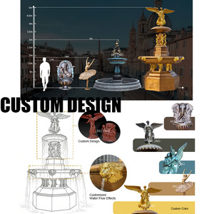 <span class=keywords><strong>Fontana</strong></span> Scultorea Grande in Bronzo RELONG, <span class=keywords><strong>Fontana</strong></span> d'Acqua in Bronzo Fuso, Design <span class=keywords><strong>di</strong></span> Lusso Personalizzato per <span class=keywords><strong>Arte</strong></span> Commemorativa Pubblica Esterna - Product Image 5