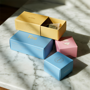 Tùy Chỉnh Kích Thước Thiết Kế Thân Thiện Với Môi Đầy Đủ Màu Sắc Dập Nổi Thực Phẩm Trà Túi Cà Phê Uống Thư Mục Bao Bì Kraft Hộp Giấy - Product Image 5