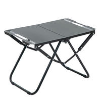 Table pliante tactique de camping en plein air avec réchaud et four intégrés, base trépied en acier inoxydable, design portable de haute qualité