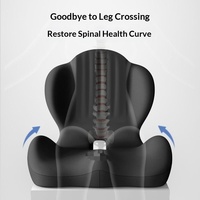 Coussin de siège et dossier intégrés Shell, soutien lombaire, confortable pour une assise prolongée, pour chaise de bureau et voiture