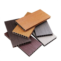 Planches de terrasse WPC co-extrudées simple face, anti-gel, étanches, à emboîtement carré, motif bois moderne, pour jardin extérieur