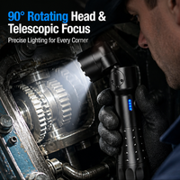 Linterna a Prueba de Explosiones ATEX, Giratoria 90 Grados, Enfoque Magnético, Luz Táctica Industrial para Exteriores y Aventuras