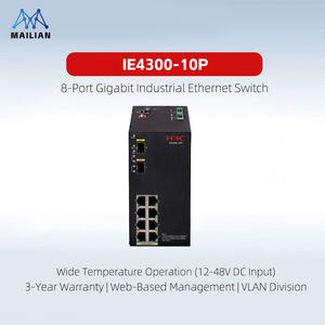 Commutateurs Ethernet industriels Gigabit H3C IE4300 Series sur rail DIN, empilables, 12 ports, large plage de température, alimentation redondante en anneau, QoS - Product Image 2