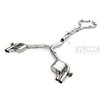 Sistema de Escape Completo de Competición con Tubo Delantero y Válvula Remota Catback SS304 para Audi B9 RS4 RS5 2.9T, Tubo de Alto Rendimiento