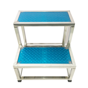 JUSTOP売れ筋病院用家具医療用滑り止めステンレス鋼解体2層2段フットスツールケアフットステップ - Product Image 2