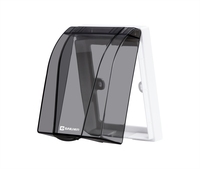 Cache-prise étanche pour extérieur, boîtier d'interrupteur mural transparent en ABS PC, protection anti-éclaboussures