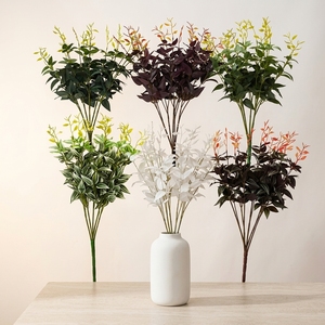 Guirlande murale de glycine artificielle, feuillage vert, fausse guirlande de feuilles pour <span class=keywords><strong>d</strong></span>écoration de cérémonie de mariage, salle de banquet, vente en gros - Product Image 1