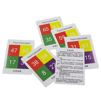 Cartes de lecture mentale à calcul rapide, accessoires de magie de prédiction de poker mentale, jouet pour enfants, débutants, spectacle de fête