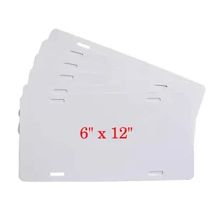 Factory Price 30*15.2cm USA Size Aluminum Blank Sublimation License Plate Wholesale