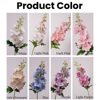 Nouvelle Conception – Fleurs Artificielles Blanches de Delphinium et Jacinthe en Latex Effet Naturel pour Mariage ou Décoration Intérieure (Noël, Nouvel An)