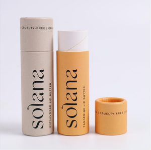 หลอดกระดาษคราฟท์รีไซเคิลทำมือแบบดันขึ้น ย่อยสลายได้ตามธรรมชาติ ปรับแต่งได้ สำหรับลิปบาล์ม ลิปสติก และผลิตภัณฑ์ระงับกลิ่นกายแบบแท่ง - Product Image 1