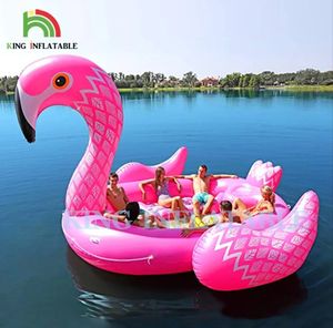 6 personnes licorne gonflable eau montage mer lac <span class=keywords><strong>piscine</strong></span> flotteur eau <span class=keywords><strong>jouet</strong></span> licorne géante lit flottant gonflable pour la fête de l'eau - Product Image 5