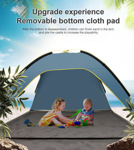 Personnalisé Grande Taille Pop up Tente De Plage UV 50 + Plage Tente Abri Du <span class=keywords><strong>Soleil</strong></span> <span class=keywords><strong>En</strong></span> Plein Air Étanche Oxford Tente pour 3-4 Personne - Product Image 3