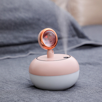 Nouveau Design Mini Diffuseur d'Arômes Ultrasonique 300ML USB Lampe LED Lumière du Coucher de Soleil Humidificateur d'Air pour Bureau et Maison