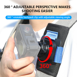 Clip de <span class=keywords><strong>sac</strong></span> à <span class=keywords><strong>dos</strong></span> à dégagement rapide <span class=keywords><strong>support</strong></span> de <span class=keywords><strong>support</strong></span> de montage de bandoulière pour <span class=keywords><strong>GoPro</strong></span> Hero 13 pour DJI Action 5Pro pour caméras Insta360 X4 - Product Image 3