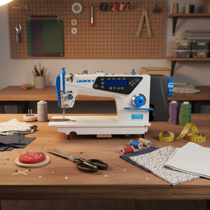 Máquina de Coser Industrial Doméstica Computarizada Automática de Alta Velocidad con Motor Integrado (Solo Cabezal) - Product Image 1