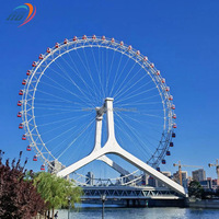 Grande Roue Géante Personnalisée pour Parc d'Attractions, Offre Spéciale, avec Éclairage LED