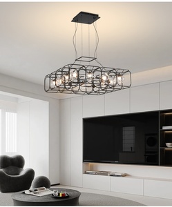 Russie moderne pour plafond suspendu <span class=keywords><strong>Tetris</strong></span> Lustre de luxe Luminaires suspendus de taille moyenne Hauteur réglable pour le salon - Product Image 3