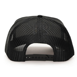 Casquette de camionneur à visière incurvée de haute qualité pour hommes, broderie en coton, casquette noire - Product Image 4
