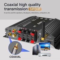 Amplificateur de puissance professionnel pour la maison et la voiture, 3 canaux, en alliage d'aluminium, certifié CE, noir/argent, compatible BT 5.0, modèle 2.1 Mini X4