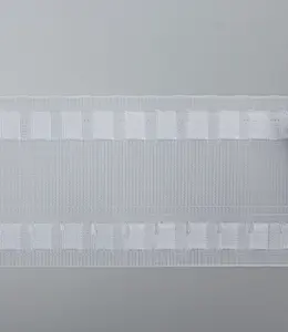Прямая Продажа с фабрики, 8 см, 100% нейлоновая белая прозрачная лента для штор, Китай