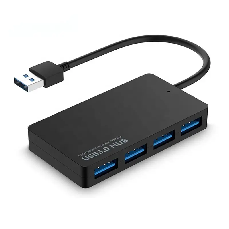 4-Port Ultra Slim Data Hub 4 Port USB 3.0 Extension Hub Extender For Laptop