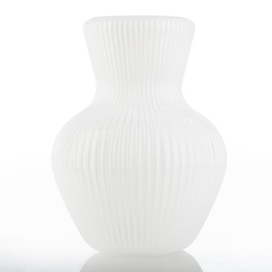 Nuevo diseño soplado a mano respetuoso con el medio ambiente moderno ópalo blanco mate brillante pantalla de lámpara de cristal grande para cubiertas de luz - Product Image 1