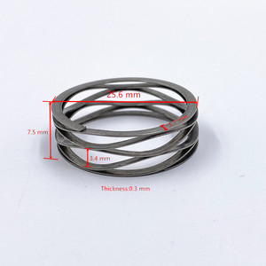 สปริงขดเหล็กกล้าไร้สนิมแบบแบน OEM ผลิตตามสั่ง พร้อมร่องสำหรับยึด ใช้สำหรับงานอุตสาหกรรม แบบหลายรอบ พร้อมปลายเรียบ - Product Image 5