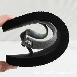 Tongs respirantes et antidérapantes pour hommes, avec logo personnalisé, pantoufles en caoutchouc PVC PE EVA, sandales de plage pour l'extérieur, <span class=keywords><strong>promotion</strong></span> estivale - Product Image 4