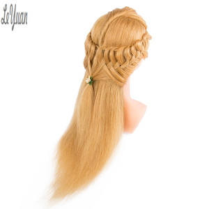 Cabeza <span class=keywords><strong>de</strong></span> Maniquí para Prácticas <span class=keywords><strong>de</strong></span> Peluquería con Cabello 100% Humano, para <span class=keywords><strong>Corte</strong></span> y Tinte - Product Image 5