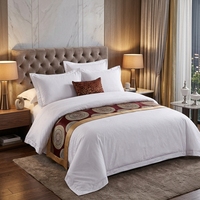 Ensemble de literie de chambre à coucher 100% coton, drap de lit de couleur blanche, taille unique en percale