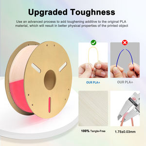 Filamento Luminoso LONQI de Color Blanco a Rojo Arcoíris de 1.75mm y 1kg, Filamento PLA Luminoso, Filamento PLA que Brilla en la Oscuridad para Impresora 3D - Product Image 3