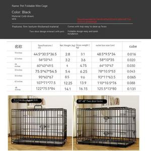 Mükemmel kalite uygun fiyat tekerlekler ile istiflenebilir metal kare zemin mat küçük demir köpek kafesi - Product Image 6