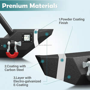 <span class=keywords><strong>Prix</strong></span> d'usine OEM tout-terrain pare-chocs avant et arrière Combo Fit 2018-2024 <span class=keywords><strong>Jeep</strong></span> <span class=keywords><strong>Wrangler</strong></span> JL JLU <span class=keywords><strong>Unlimited</strong></span> équipé d'une plaque de treuil - Product Image 3