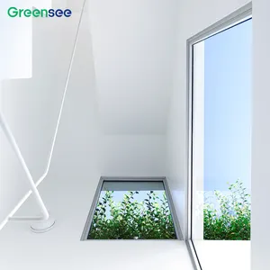 Greensee热卖高性价比高品质A铝门窗双层玻璃平开窗