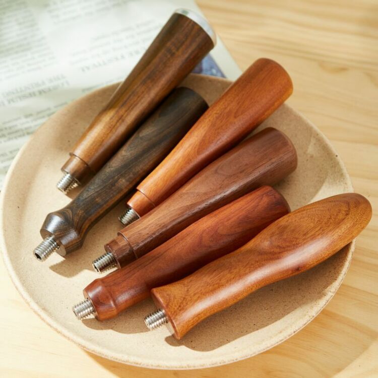 Custom Assorted Shapes Wooden Removable Coffee Cookware Tool Handles Handles