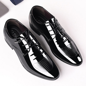 <span class=keywords><strong>Scarpe</strong></span> eleganti da uomo in pelle con lacci Oxford stile inglese a punta - Product Image 1