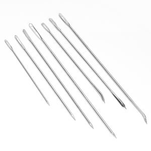 JP卸売 8サイズ エルボーセーター縫製用鋼製針 編み針セット 大きな目針 手縫い用 - Product Image 1